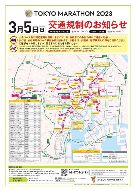 東京マラソン 交通規制 2023
